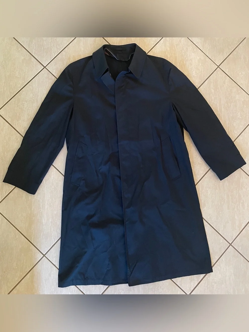 London Fog Men's Navy Trench Coat